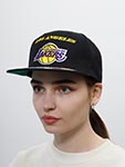 Бейсболка MITCHELL NESS арт. HHSS2998-LALYYPPPBLCK Los Angeles Lakers NBA (черный)